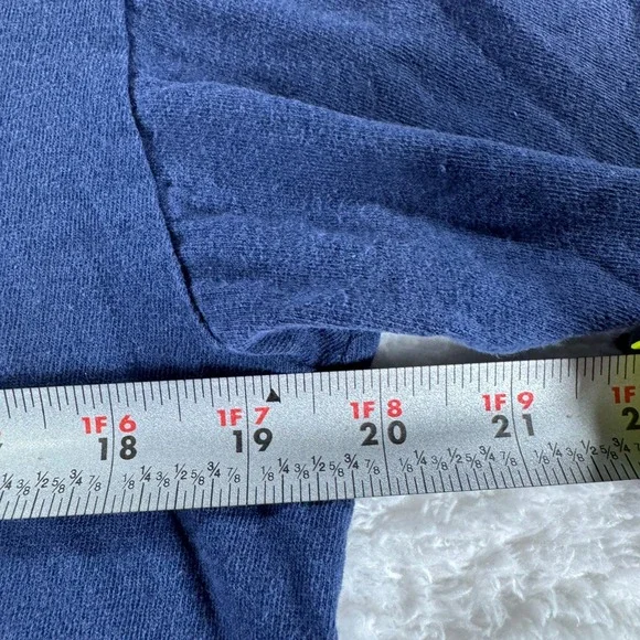 Vintage Ocean Pacific Double‎ Sided Single Stitch Surf Shirt Blue Navy Medium OP - Picture 4 of 8